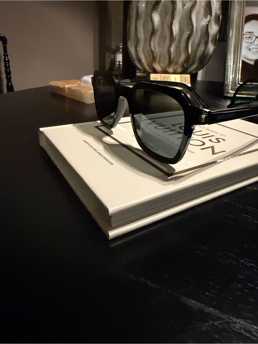 Saint Laurent Black Sunglasses with Dark Lenses